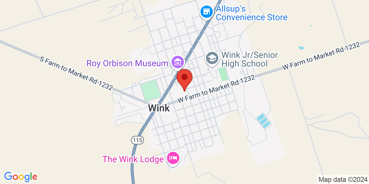 Map of Wink Branch Library